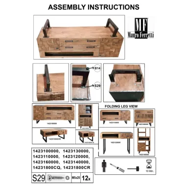 Stolik kawowy RET. Mumbai 110x60x43 cm (Drewno z Akacji Nilotyckiej)
